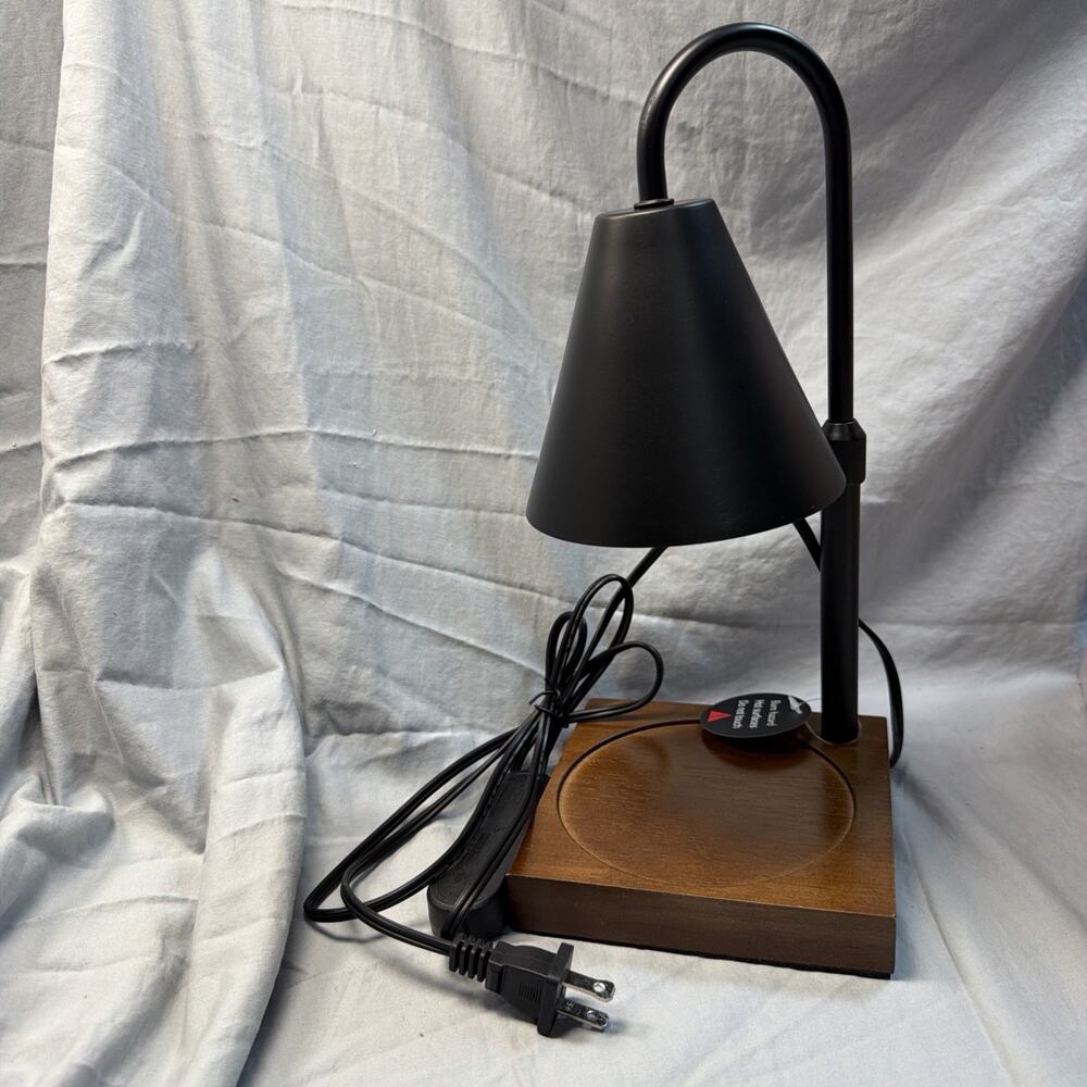 Modern Candle Warmer Lamp with Timer, A1-black